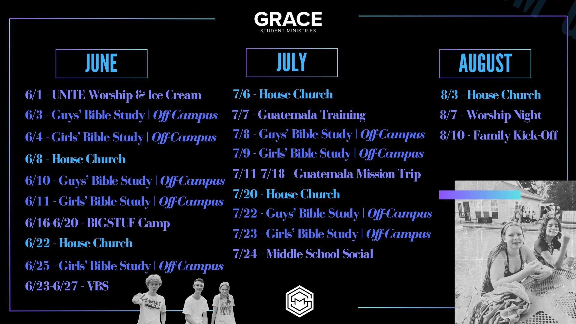 summer schedule